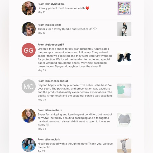 🫶🏼💗Love Notes From My Lovely Poshers!💗🫶🏼 - Picture 15 of 16